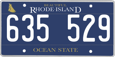 RI license plate 635529