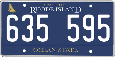 RI license plate 635595