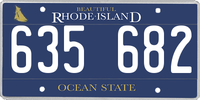 RI license plate 635682