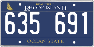 RI license plate 635691