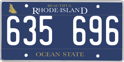 RI license plate 635696