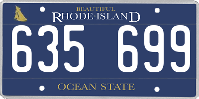 RI license plate 635699