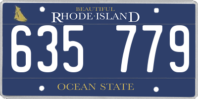 RI license plate 635779