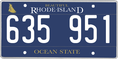 RI license plate 635951