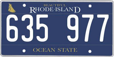 RI license plate 635977