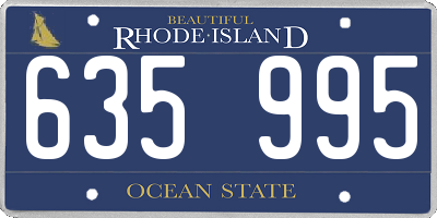 RI license plate 635995