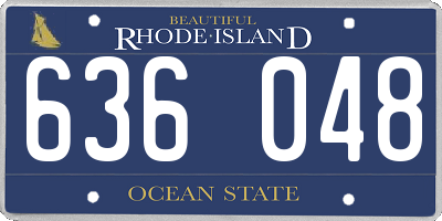 RI license plate 636048