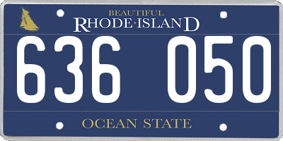 RI license plate 636050