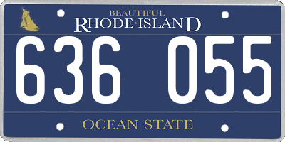 RI license plate 636055