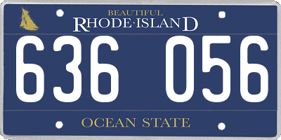 RI license plate 636056