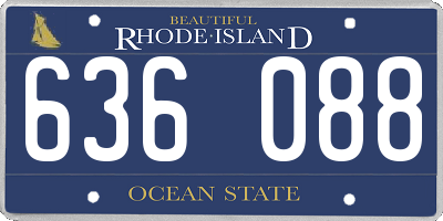 RI license plate 636088