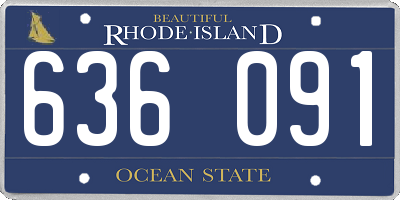 RI license plate 636091
