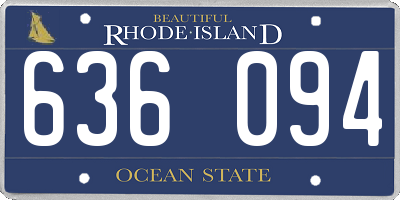 RI license plate 636094