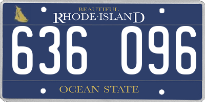 RI license plate 636096
