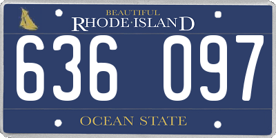 RI license plate 636097