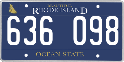 RI license plate 636098