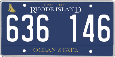 RI license plate 636146