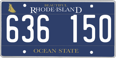 RI license plate 636150