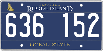 RI license plate 636152