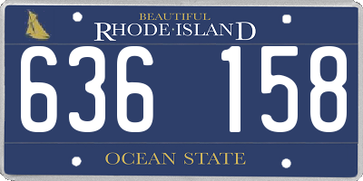 RI license plate 636158