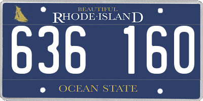 RI license plate 636160