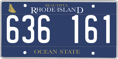 RI license plate 636161