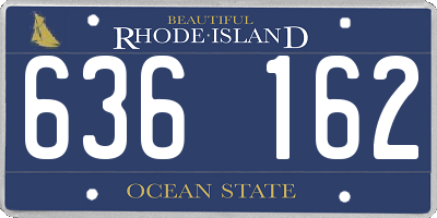 RI license plate 636162