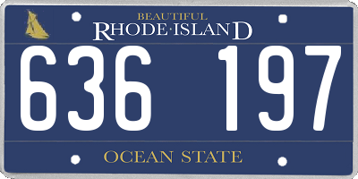 RI license plate 636197