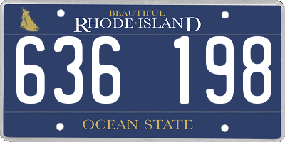 RI license plate 636198