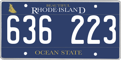 RI license plate 636223