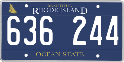 RI license plate 636244