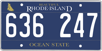 RI license plate 636247