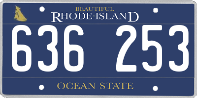 RI license plate 636253