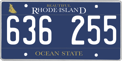 RI license plate 636255