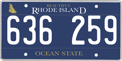 RI license plate 636259