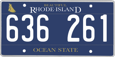 RI license plate 636261