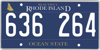 RI license plate 636264