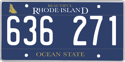 RI license plate 636271