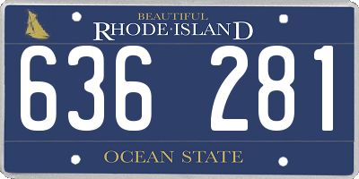 RI license plate 636281
