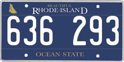 RI license plate 636293