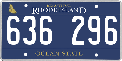 RI license plate 636296