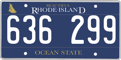 RI license plate 636299