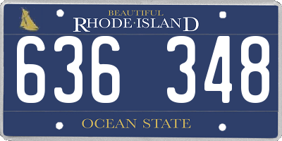 RI license plate 636348