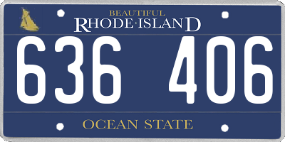 RI license plate 636406