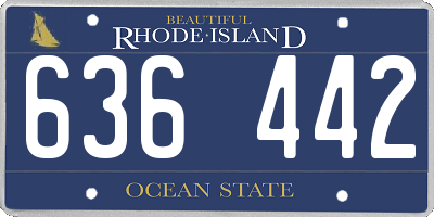 RI license plate 636442