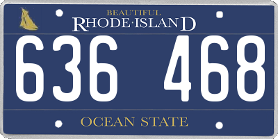 RI license plate 636468