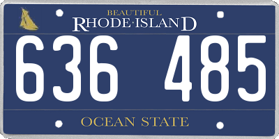 RI license plate 636485