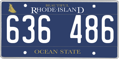 RI license plate 636486
