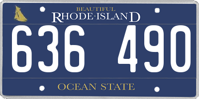 RI license plate 636490