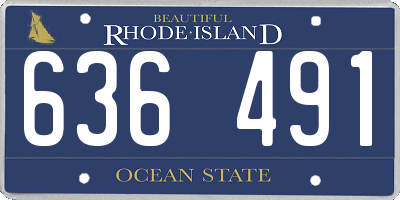 RI license plate 636491